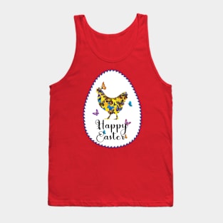 Happy Easter hen Tank Top